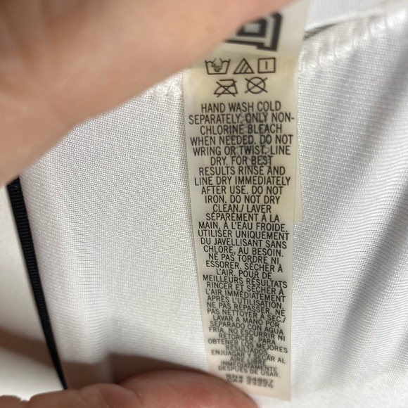 VS Pink Rainbow Chevron Stripe Racerback Swim Top Size Small - Picture 5 of 6